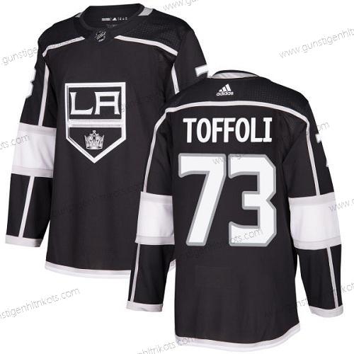 Jugend Los Angeles Kings #73 Tyler Toffoli Heimtrikots Authentisch Strickerei NHL Trikots – Schwarz