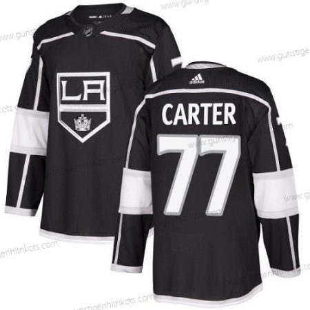 Jugend Los Angeles Kings #77 Jeff Carter Heimtrikots Authentisch Strickerei NHL Trikots – Schwarz