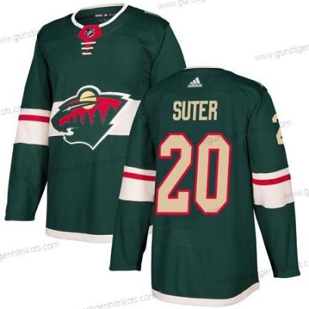 Jugend Minnesota Wild #20 Ryan Suter Heimtrikots Authentisch Strickerei NHL Trikots – Grün