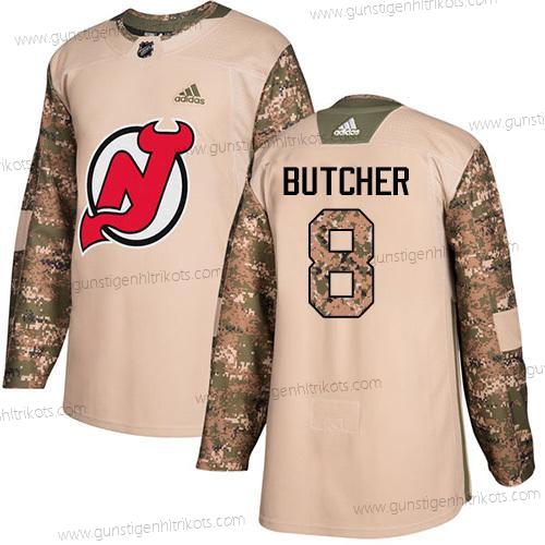 Jugend New Jersey Devils #8 Will Butcher Authentisch 2017 Veterans Day Strickerei NHL Trikots – Tarnfarbe