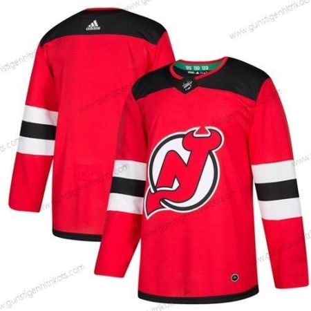 Jugend New Jersey Devils Leer Heimtrikots Authentisch Strickerei NHL Trikots – Rot