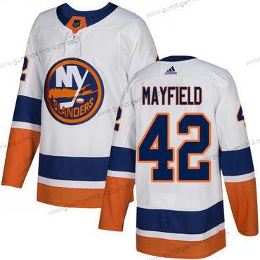 Jugend New York Islanders #42 Scott Mayfield Reebok Auswärtstrikots Authentisch NHL Trikots – Weiß