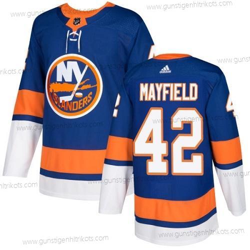 Jugend New York Islanders #42 Scott Mayfield Royal Heimtrikots Authentisch NHL Trikots – Blau