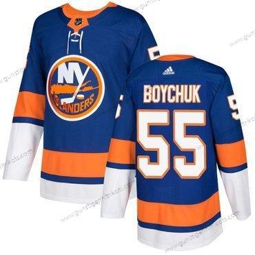 Jugend New York Islanders #55 Johnny Boychuk Royal Heimtrikots Authentisch Strickerei NHL Trikots – Blau