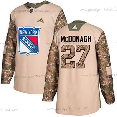 Jugend New York Rangers #27 Ryan Mcdonagh Authentisch 2017 Veterans Day Strickerei NHL Trikots – Tarnfarbe