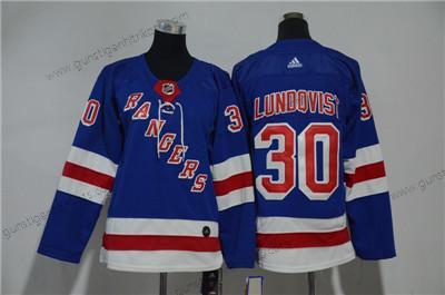 Jugend New York Rangers #30 Henrik Lundqvist Trikots – Blau