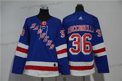 Jugend New York Rangers #36 Mats Zuccarello Trikots – Blau