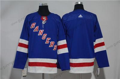 Jugend New York Rangers Leer Royal Heimtrikots Authentisch Strickerei NHL Trikots – Blau