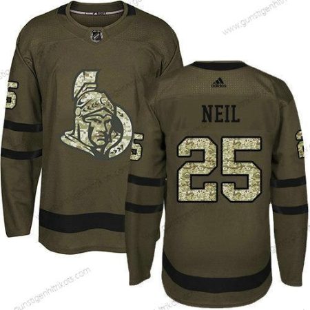 Jugend Ottawa Senators 25 Chris Neil Salute to Service Strickerei NHL Trikots – Grün