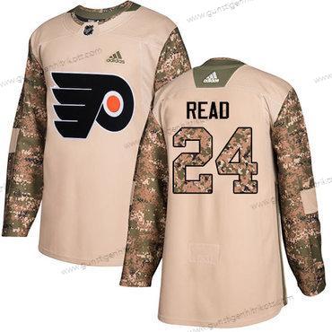 Jugend Philadelphia Flyers #24 Matt Read Authentisch 2017 Veterans Day Strickerei NHL Trikots – Tarnfarbe