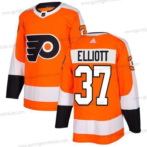 Jugend Philadelphia Flyers #37 Brian Elliott Heimtrikots Authentisch Strickerei NHL Trikots – Orange