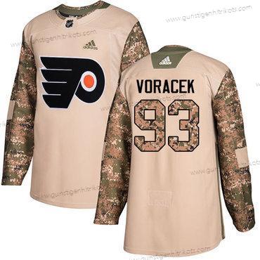 Jugend Philadelphia Flyers #93 Jakub Voracek Authentisch 2017 Veterans Day Strickerei NHL Trikots – Tarnfarbe