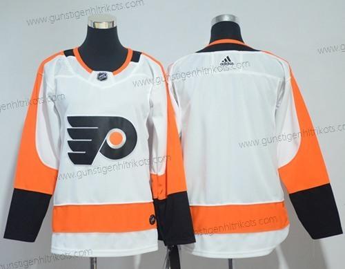 Jugend Philadelphia Flyers Leer Road Authentisch Strickerei NHL Trikots – Weiß