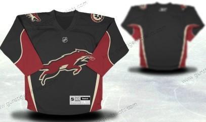 Jugend Phoenix Coyotes Personalisiertes Ausweichtrikot Trikots – Schwarz