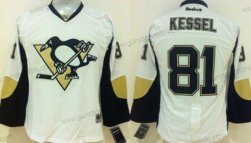 Jugend Pittsburgh Penguins #81 Phil Kessel Auswärtstrikots NHL Reebok Trikots – Weiß