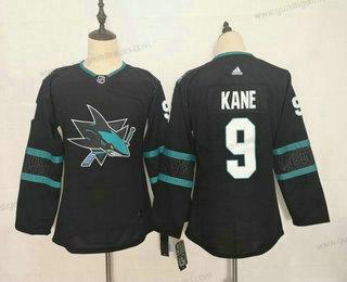 Jugend San Jose Sharks #9 Evander Kane New Strickerei NHL Trikots – Schwarz