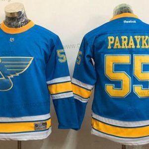 Jugend St. Louis Blues #55 Colton Parayko 2017 Winter Klassisch Strickerei NHL Trikots – Blau