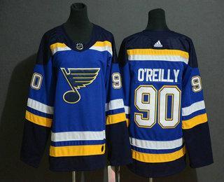 Jugend St. Louis Blues #90 Ryan O’Reilly Strickerei NHL Trikots – Blau