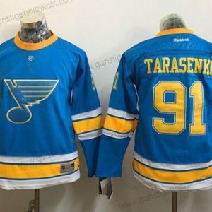 Jugend St. Louis Blues #91 Vladimir Tarasenko 2017 Winter Klassisch Strickerei NHL Trikots – Blau