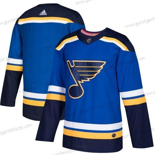 Jugend St. Louis Blues Leer Heimtrikots Authentisch Strickerei NHL Trikots – Blau