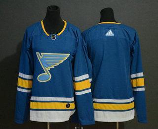 Jugend St. Louis Blues Leer ersatzweise Strickerei NHL Trikots – Blau