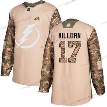 Jugend Tampa Bay Lightning #17 Alex Killorn Authentisch 2017 Veterans Day Strickerei NHL Trikots – Tarnfarbe