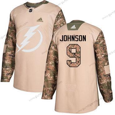 Jugend Tampa Bay Lightning #9 Tyler Johnson Authentisch 2017 Veterans Day Strickerei NHL Trikots – Tarnfarbe