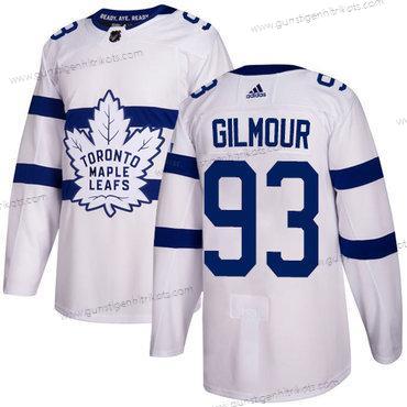 Jugend Toronto Maple Leafs #93 Doug Gilmour Authentisch 2018 Stadium Series Strickerei NHL Trikots – Weiß