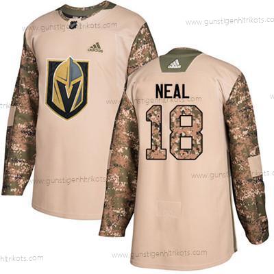 Jugend Vegas Golden Knights #18 James Neal Authentisch 2017 Veterans Day Strickerei NHL Trikots – Tarnfarbe