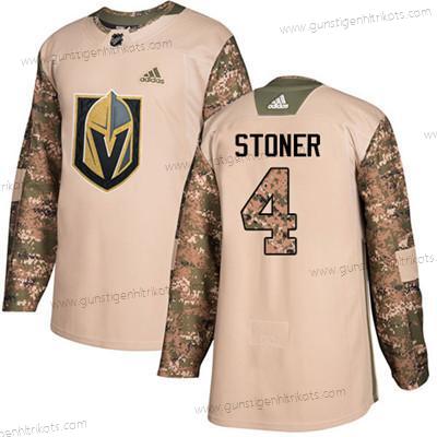 Jugend Vegas Golden Knights #4 Clayton Stoner Authentisch 2017 Veterans Day Strickerei NHL Trikots – Tarnfarbe