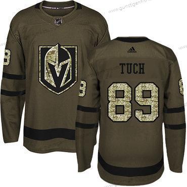 Jugend Vegas Golden Knights #89 Alex Tuch Salute to Service Strickerei NHL Trikots – Grün