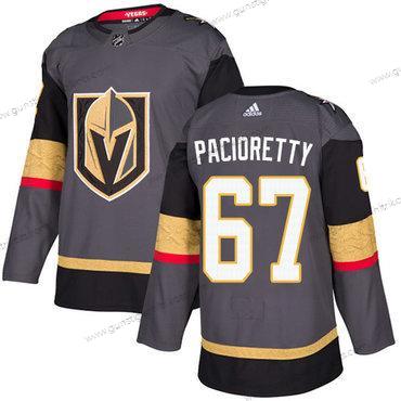 Jugend Vegas Golden Knights#67 Authentisch Max Pacioretty NHL Heimtrikots Trikots – Grau