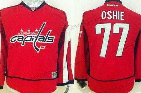 Jugend Washington Capitals #77 T. J. Oshie Heimtrikots NHL Reebok Trikots – Rot