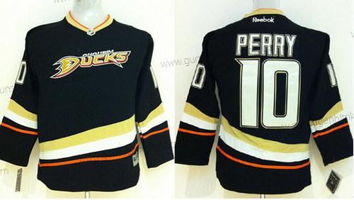 Kinder Anaheim Ducks #10 Corey Perry Trikots – Schwarz