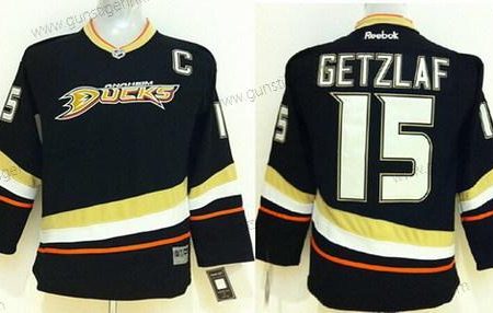 Kinder Anaheim Ducks #15 Ryan Getzlaf Trikots – Schwarz