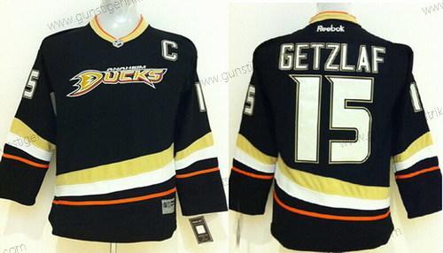 Kinder Anaheim Ducks #15 Ryan Getzlaf Trikots – Schwarz