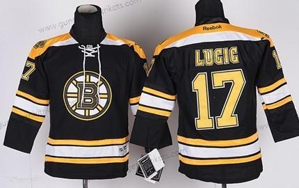 Kinder Boston Bruins #17 Milan Lucic Trikots – Schwarz