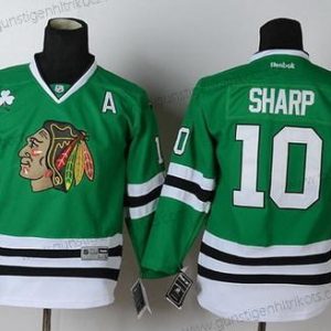 Kinder Chicago Blackhawks #10 Patrick Sharp Trikots – Grün