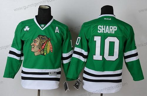 Kinder Chicago Blackhawks #10 Patrick Sharp Trikots – Grün