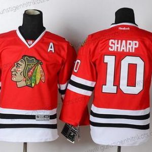 Kinder Chicago Blackhawks #10 Patrick Sharp Trikots – Rot