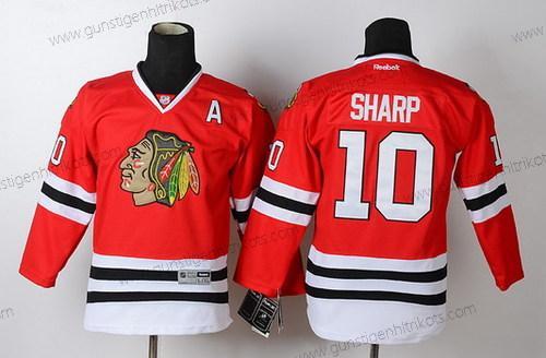 Kinder Chicago Blackhawks #10 Patrick Sharp Trikots – Rot