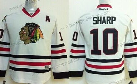 Kinder Chicago Blackhawks #10 Patrick Sharp Trikots – Weiß