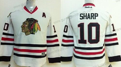 Kinder Chicago Blackhawks #10 Patrick Sharp Trikots – Weiß