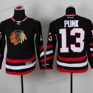 Kinder Chicago Blackhawks #13 Cm Punk 2014 Stadium Series Trikots – Schwarz