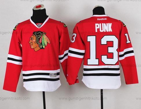 Kinder Chicago Blackhawks #13 Cm Punk Trikots – Rot