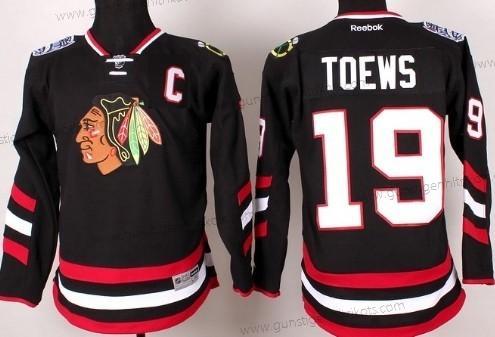 Kinder Chicago Blackhawks #19 Jonathan Toews 2014 Stadium Series Trikots – Schwarz