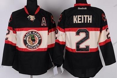 Kinder Chicago Blackhawks #2 Duncan Keith Ausweichtrikot Trikots – Schwarz