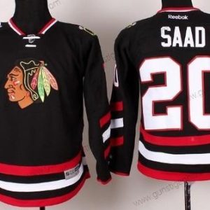 Kinder Chicago Blackhawks #20 Brandon Saad 2014 Stadium Series Trikots – Schwarz