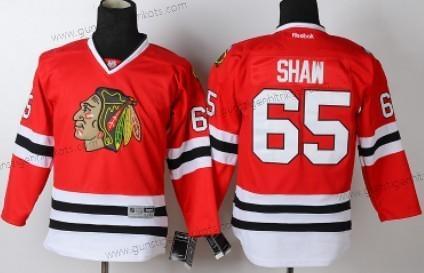 Kinder Chicago Blackhawks #65 Andrew Shaw Trikots – Rot