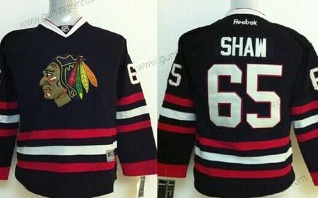 Kinder Chicago Blackhawks #65 Andrew Shaw Trikots – Schwarz